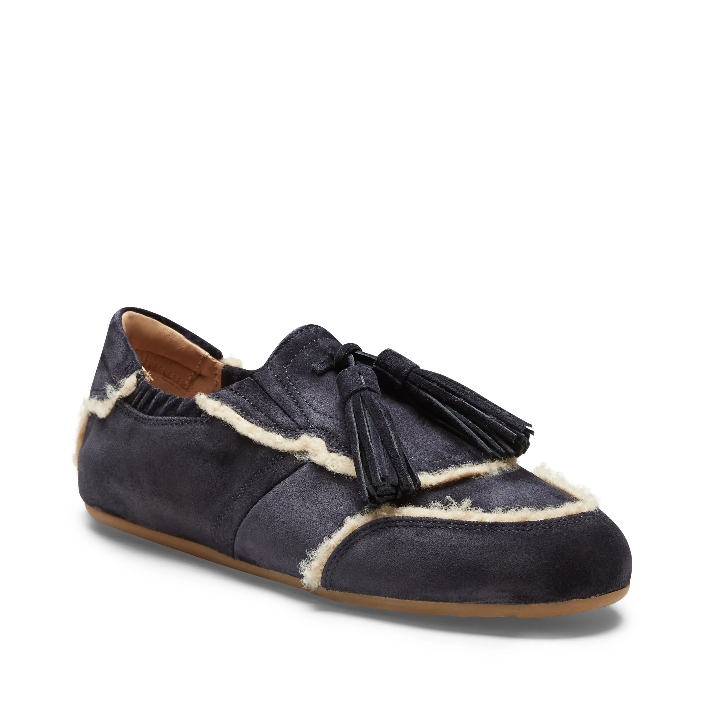 Sneaker Grace in suede da donna color navy sold by Fratelli Rossetti