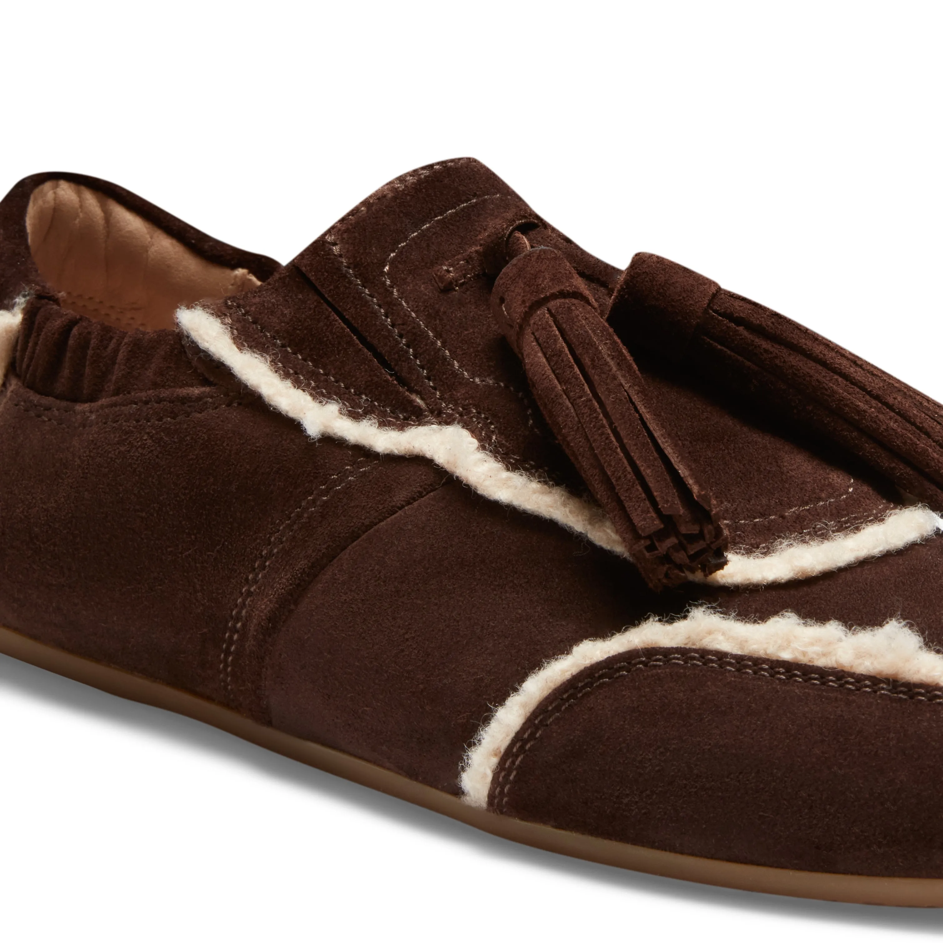 Sneaker Grace in suede da donna color cacao sold by Fratelli Rossetti product image thumbnail 5