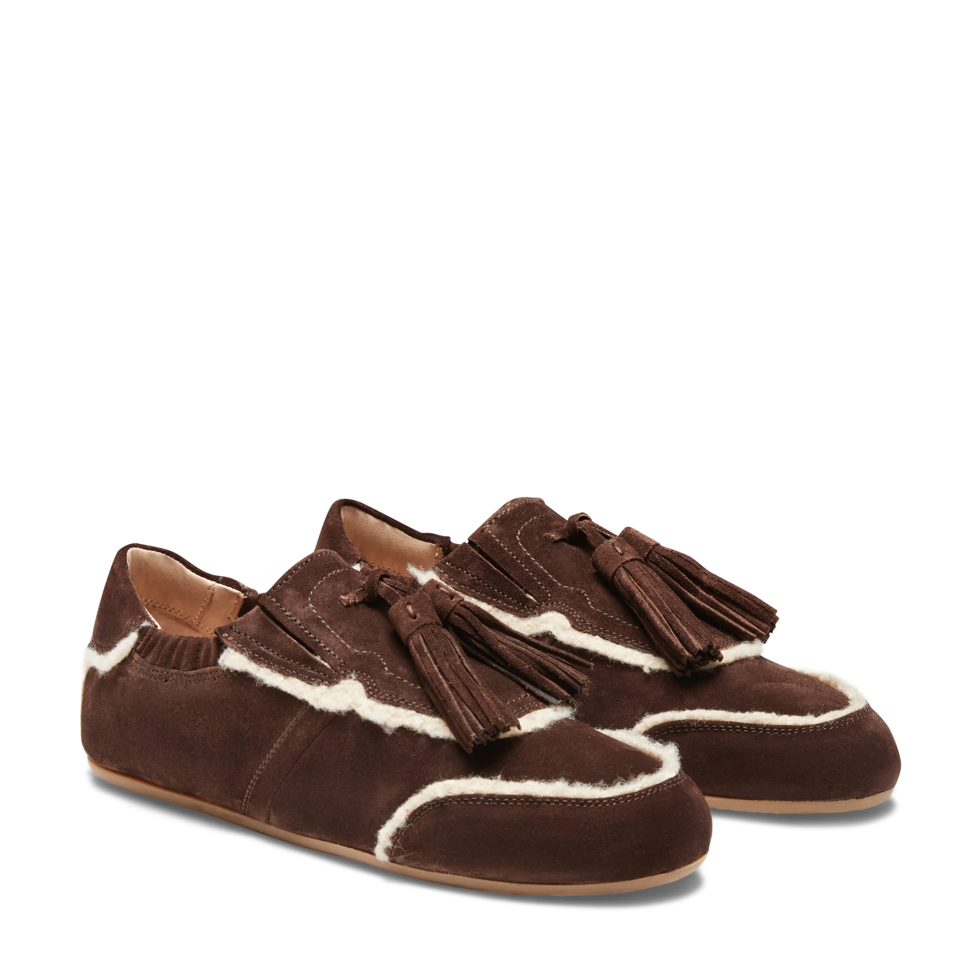 Sneaker Grace in suede da donna color cacao sold by Fratelli Rossetti product image thumbnail 2