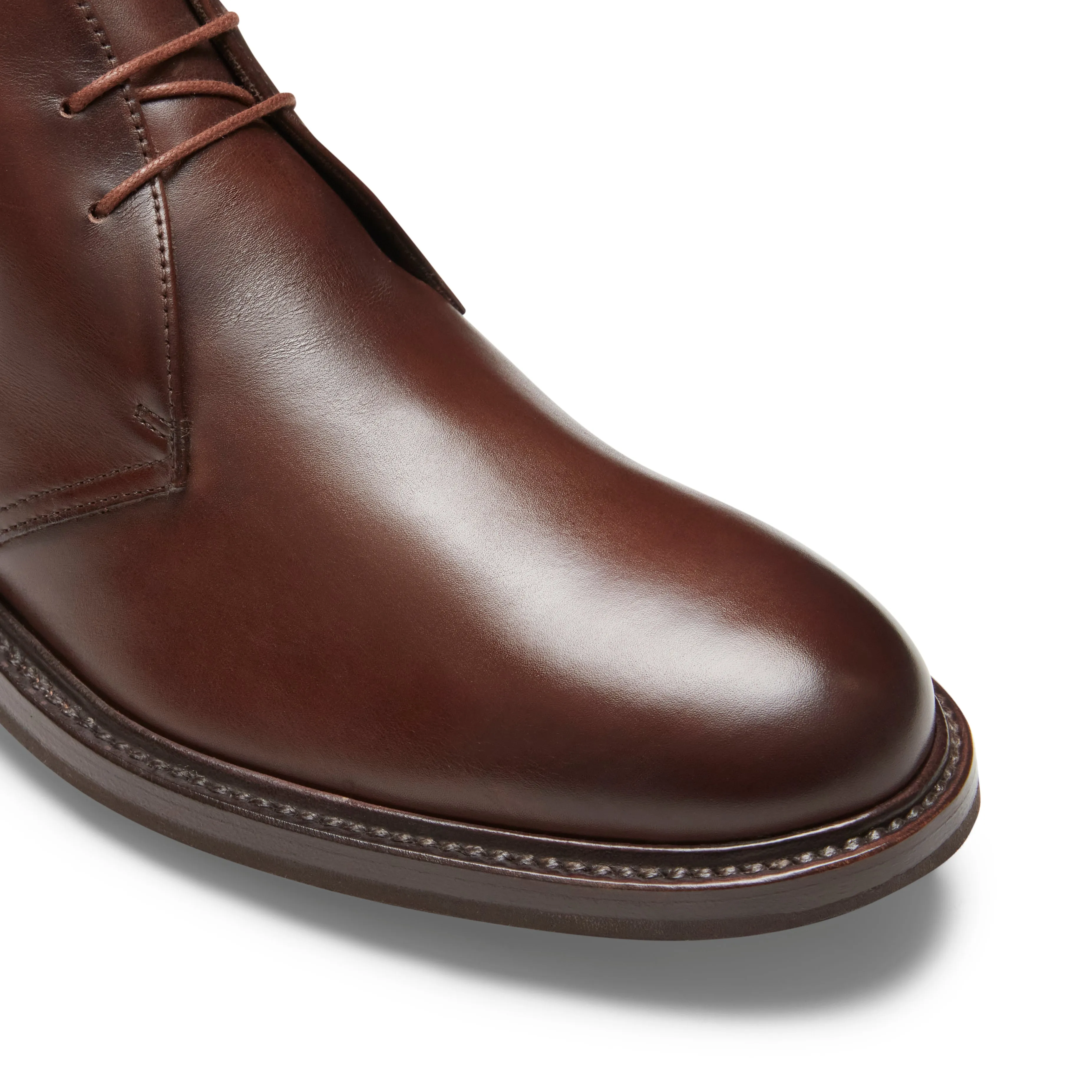 Desert boot in pelle da uomo color mandorla sold by Fratelli Rossetti product image thumbnail 4