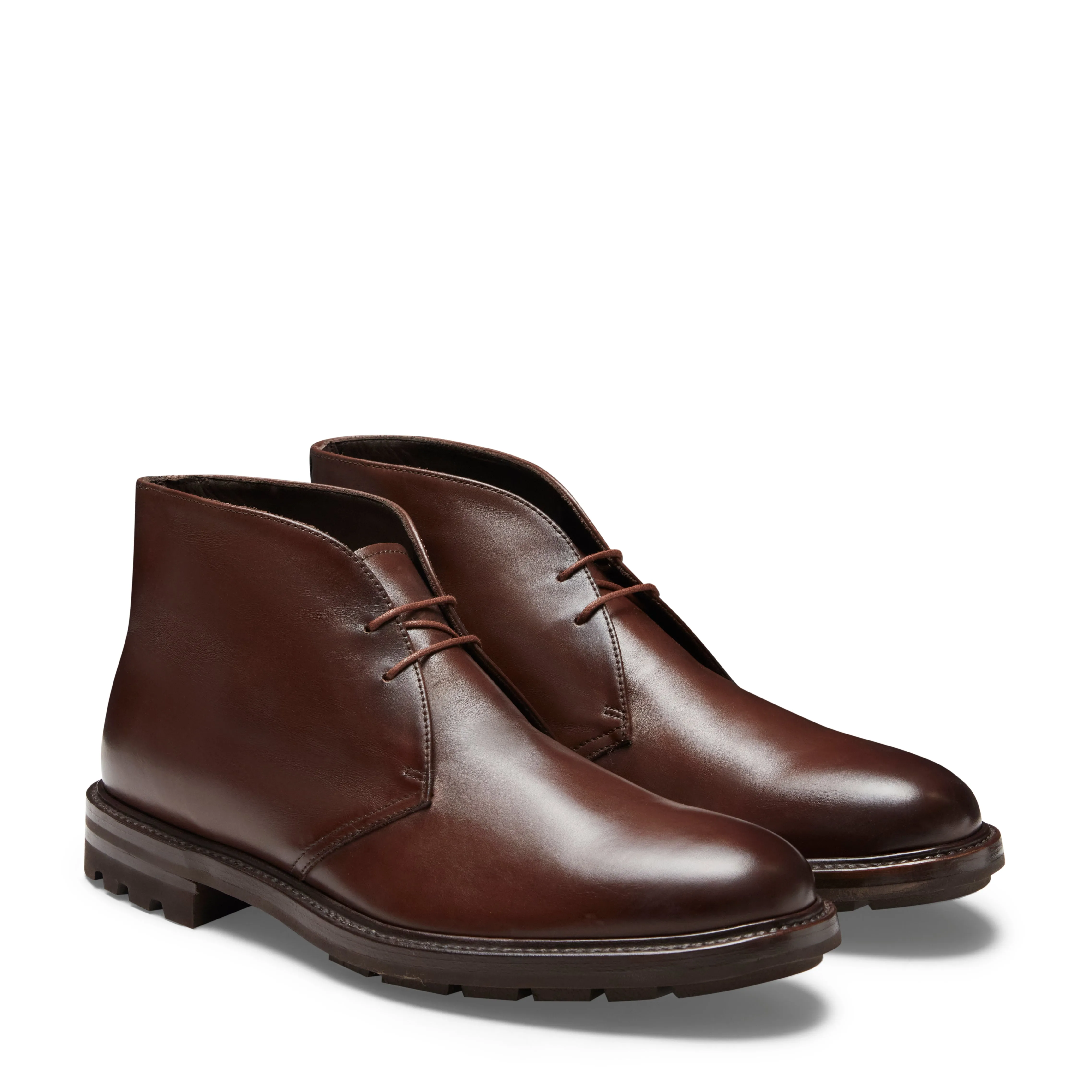 Desert boot in pelle da uomo color mandorla sold by Fratelli Rossetti product image thumbnail 2