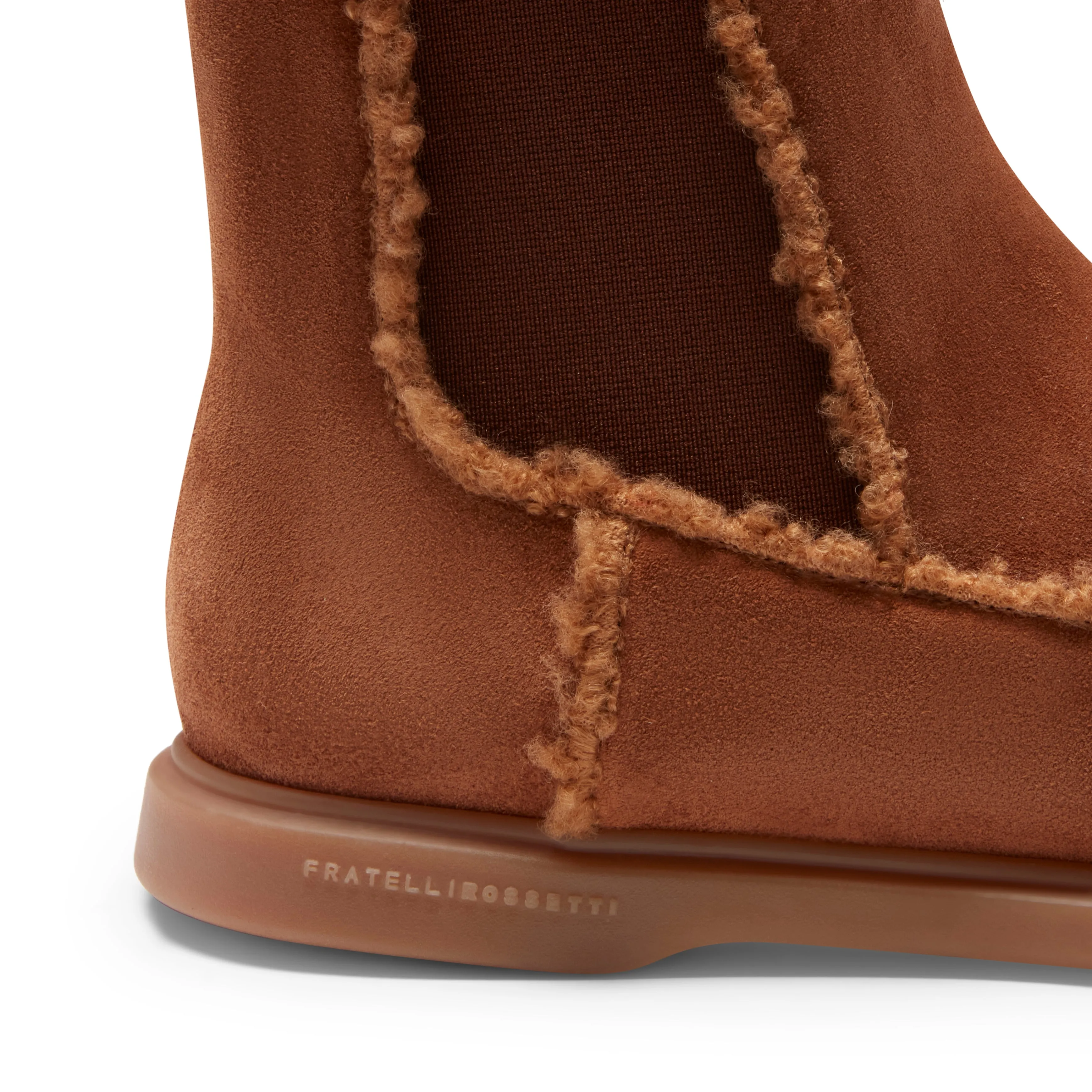Chelsea boot in suede da donna color bruciato sold by Fratelli Rossetti product image thumbnail 5