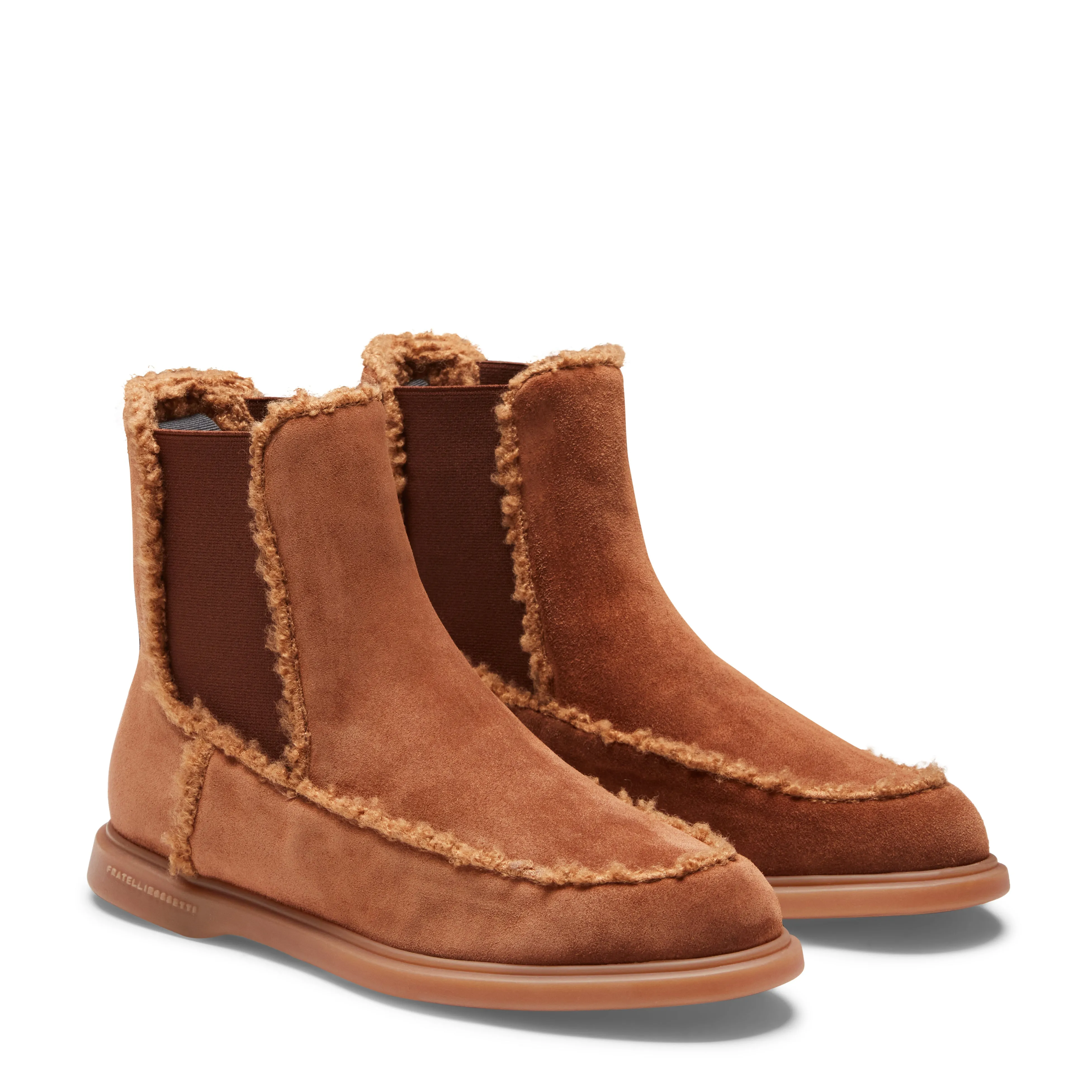 Chelsea boot in suede da donna color bruciato sold by Fratelli Rossetti product image thumbnail 2