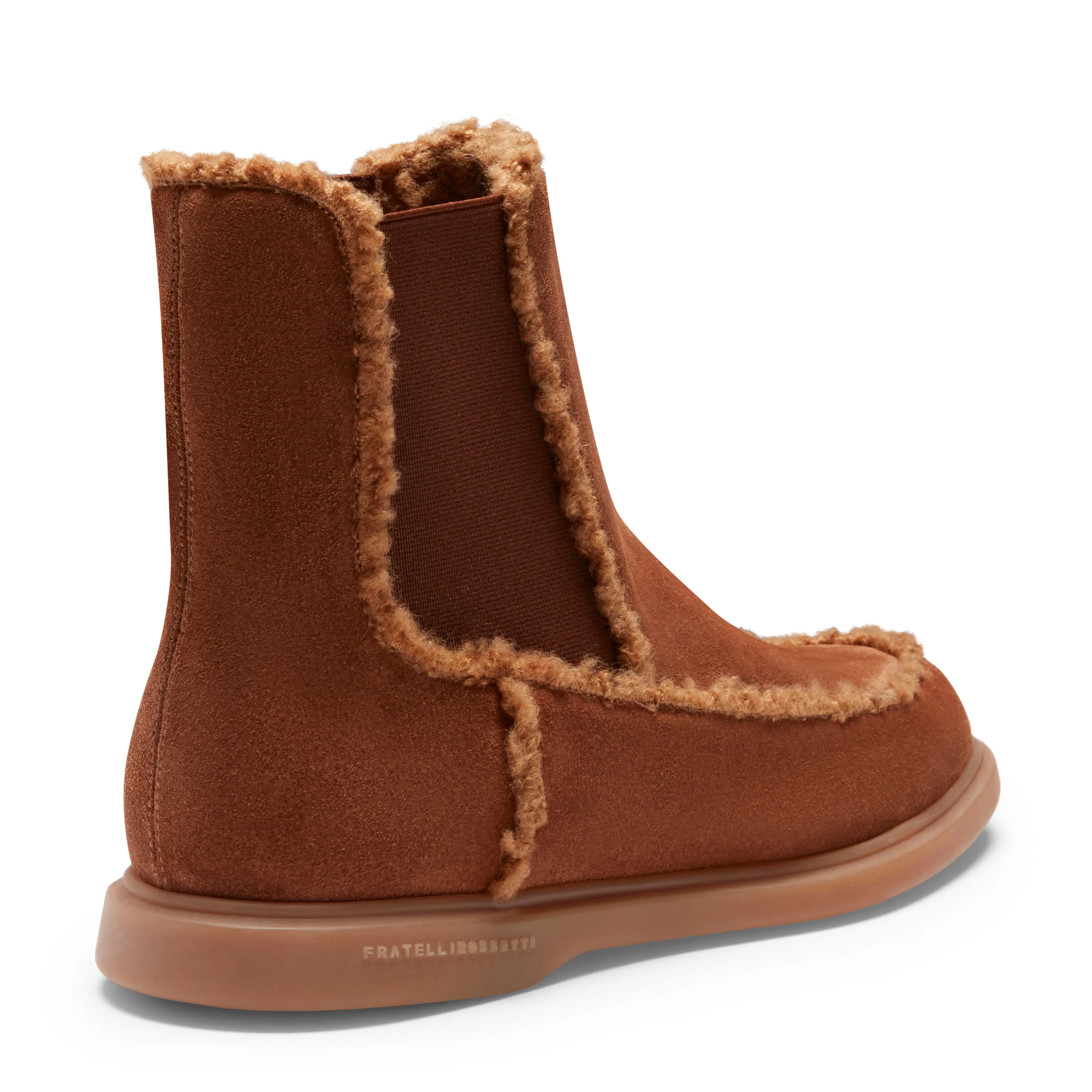 Chelsea boot in suede da donna color bruciato sold by Fratelli Rossetti product image thumbnail 3