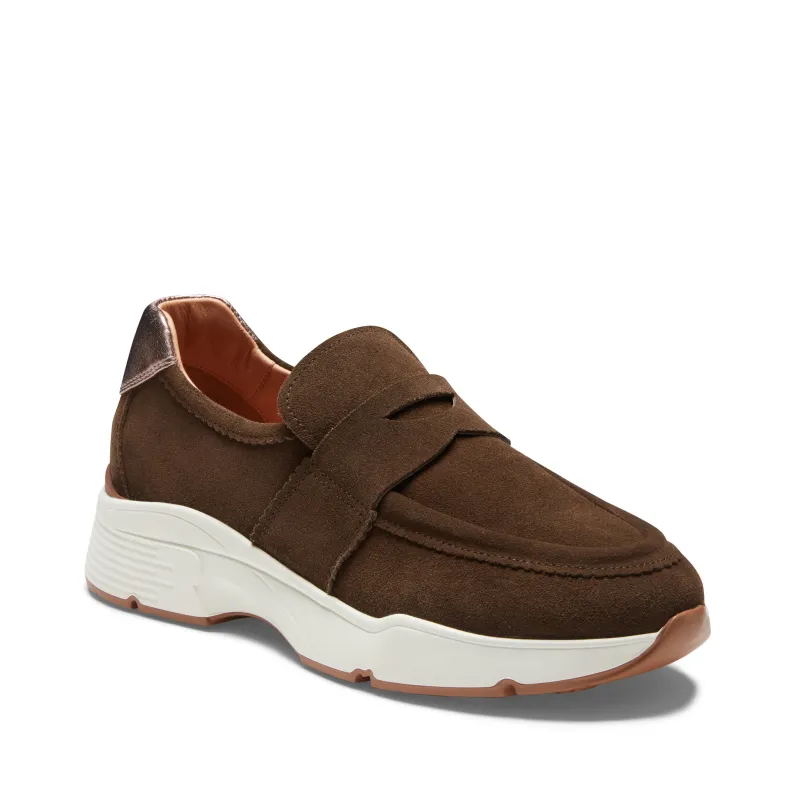 Sneaker in suede da donna verde oliva made by Fratelli Rossetti
