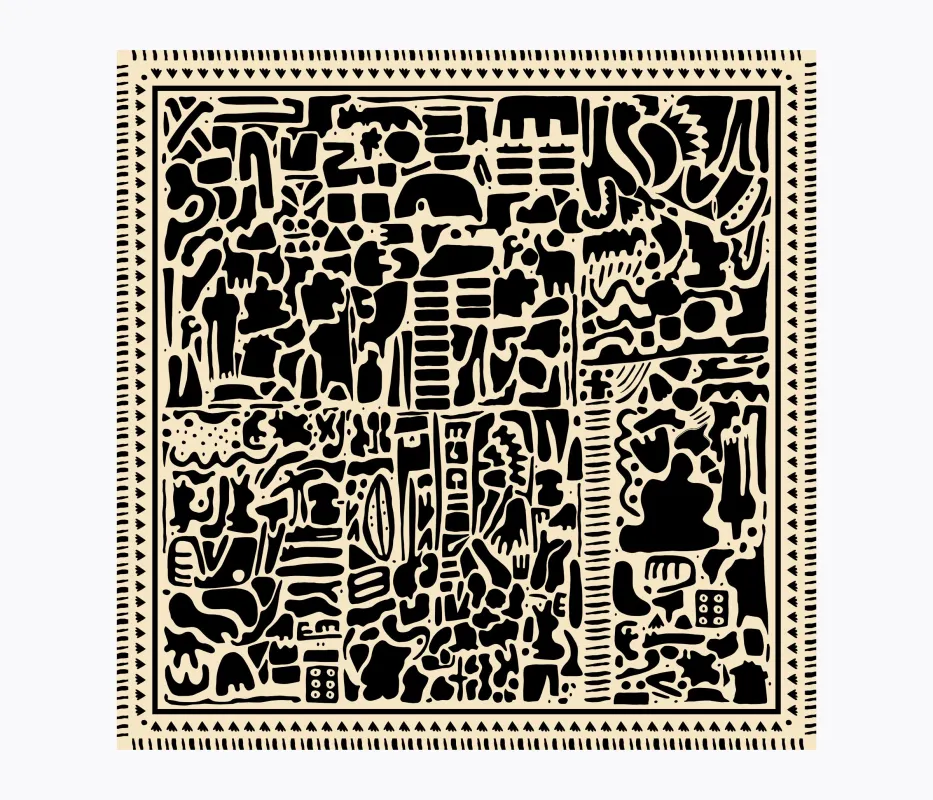 Monocream Silk Blend Bandana sold by Freda Salvador