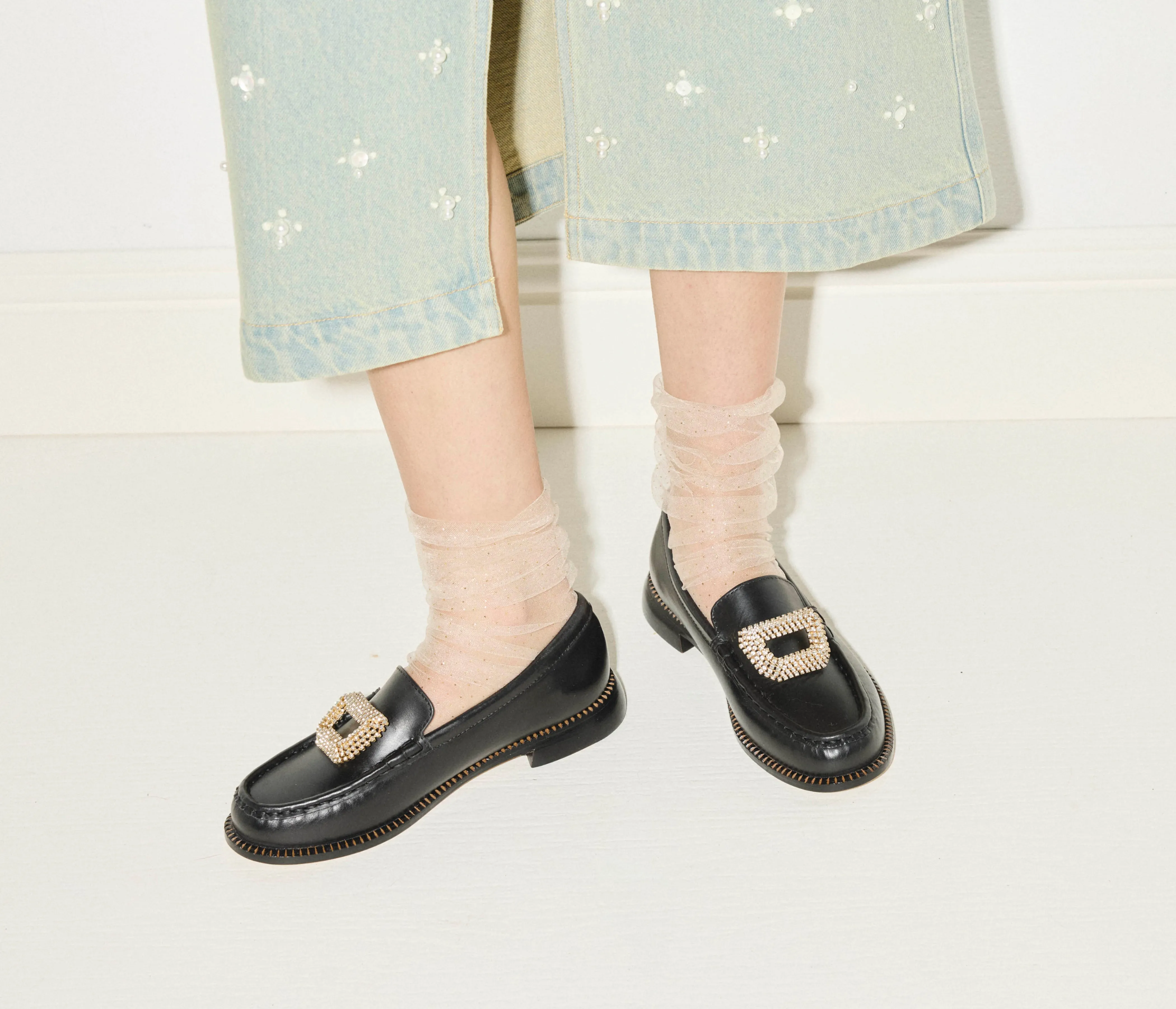 MATEO CRYSTAL PENNY LOAFER sold by Freda Salvador product image thumbnail 2