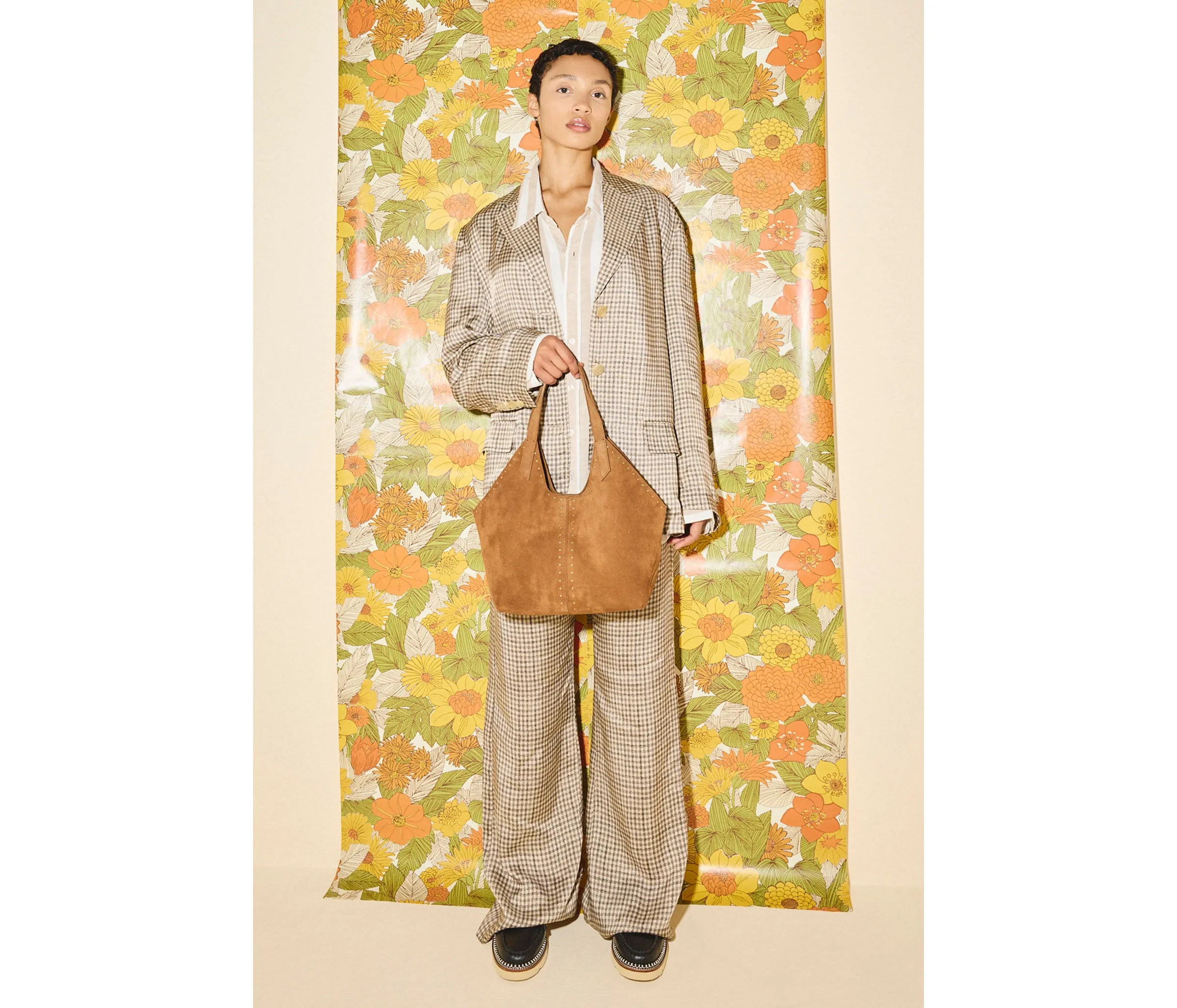 ABIGAIL SUEDE TOTE sold by Freda Salvador product image thumbnail 5