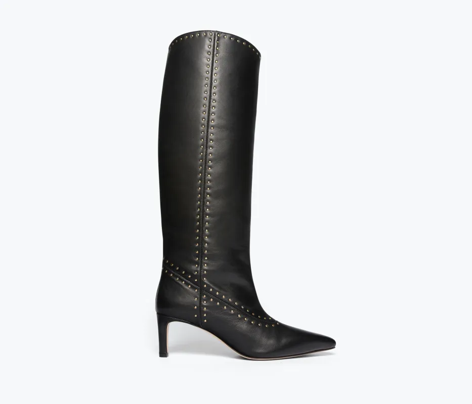TILLY STUDDED TALL BOOT made by Freda Salvador