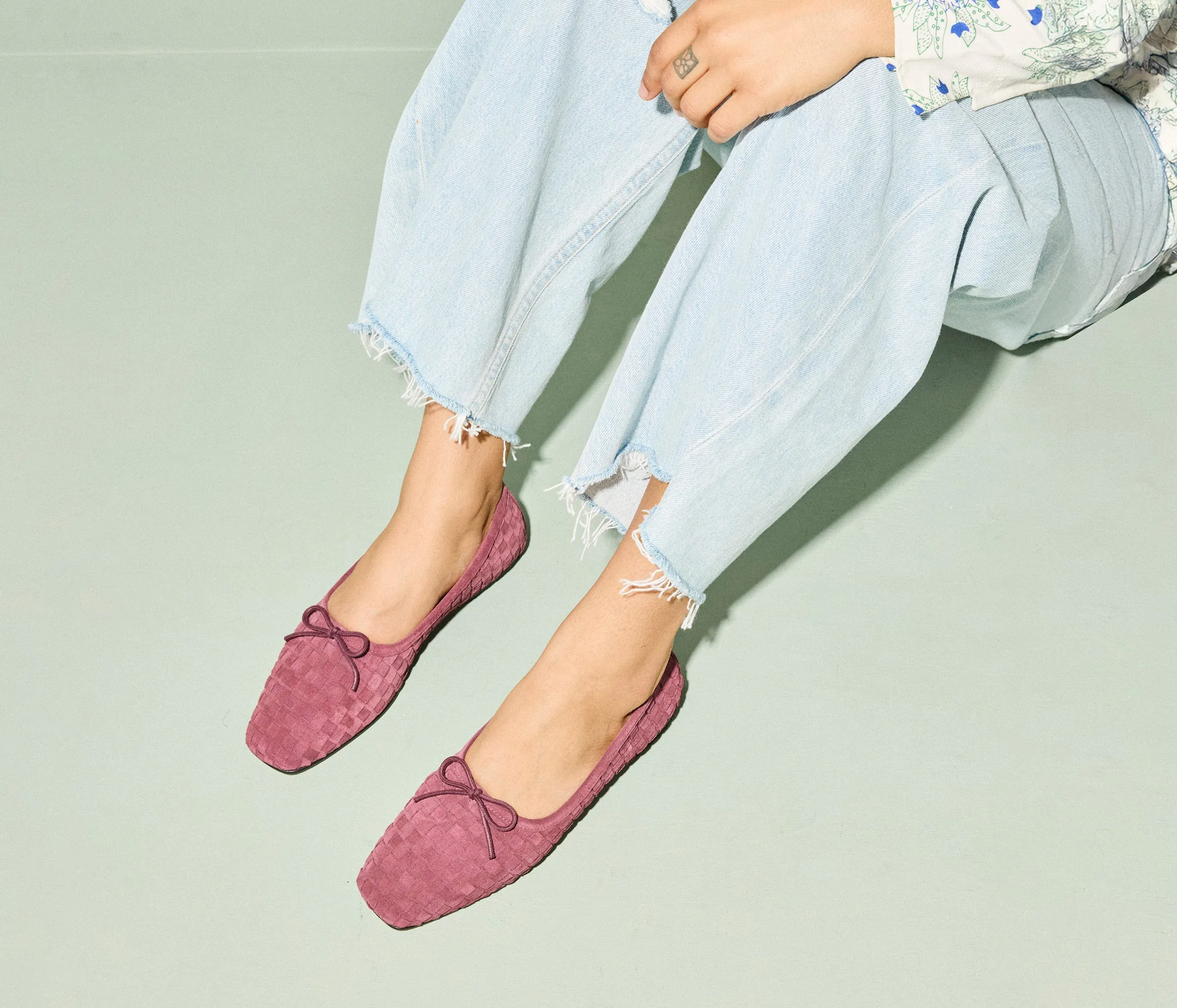 JADA SQUARE TOE BALLET FLAT sold by Freda Salvador product image thumbnail 2