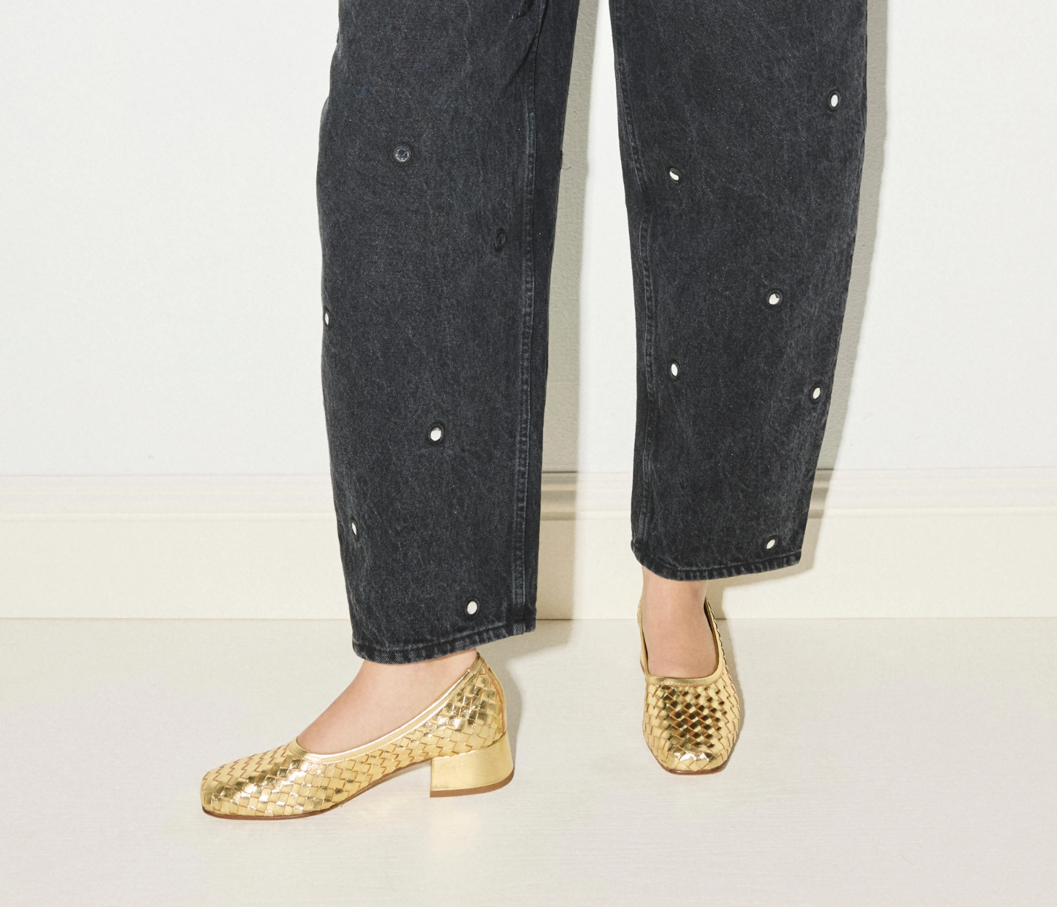 JAYLA WOVEN HEEL BALLET sold by Freda Salvador product image thumbnail 2