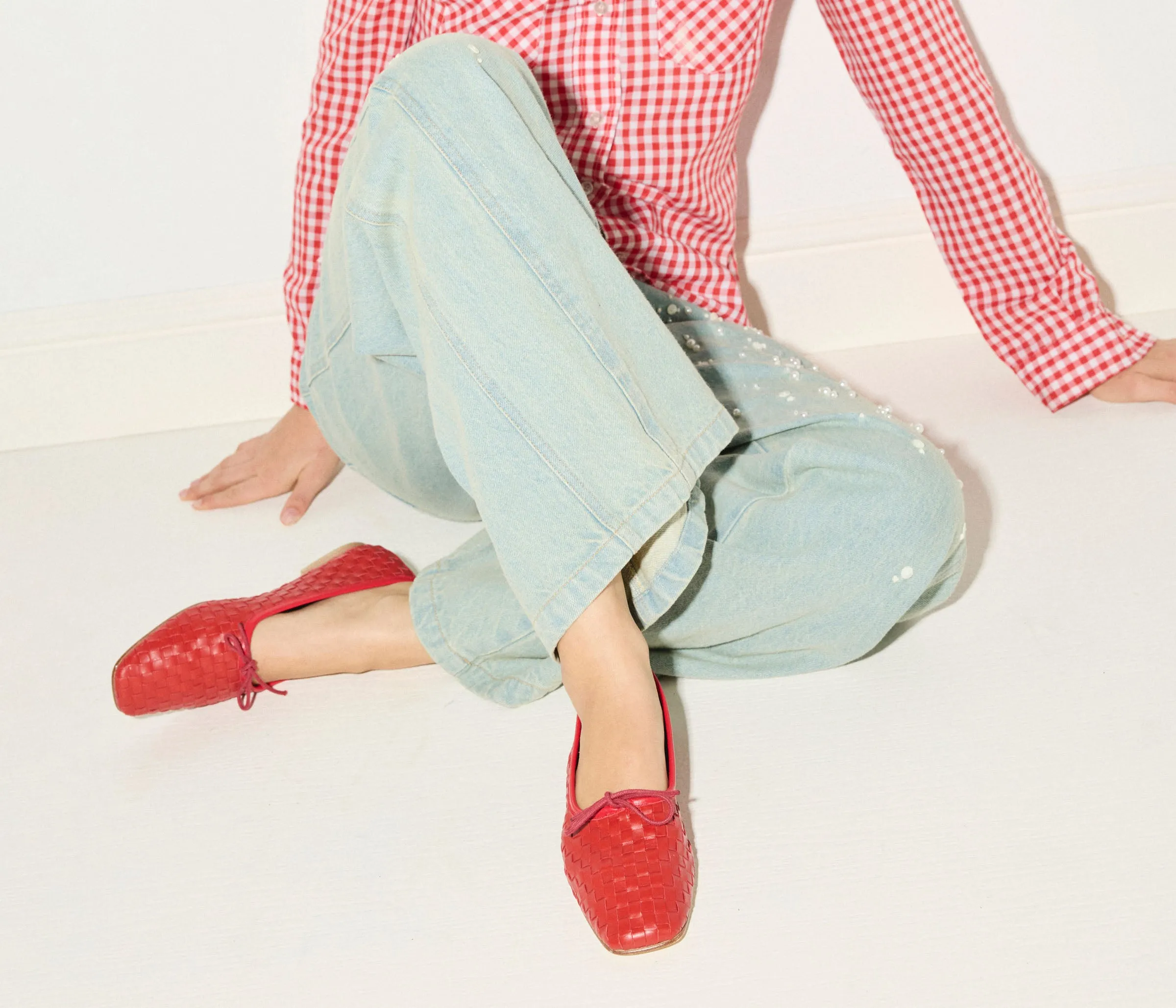 JADA SQUARE TOE BALLET FLAT sold by Freda Salvador product image thumbnail 2