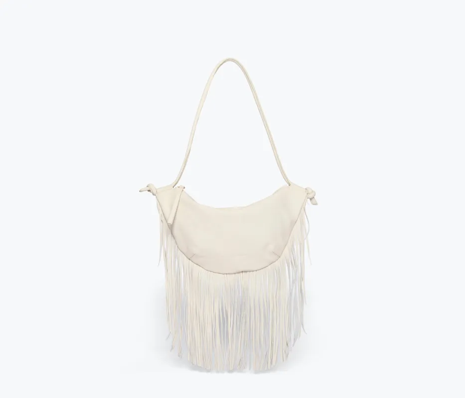 ERIKA CRESCENT FRINGE BAG sold by Freda Salvador