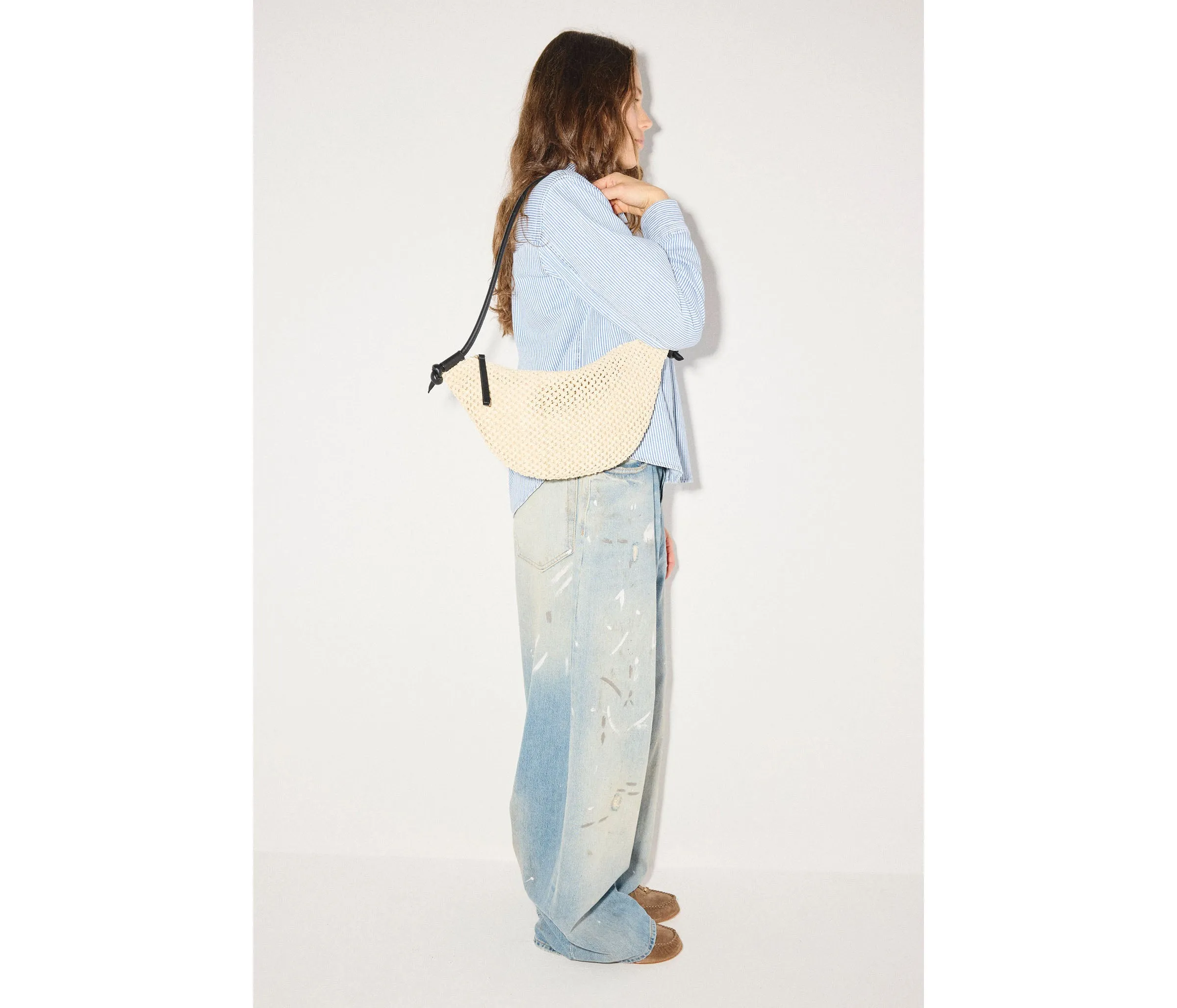 ELODIE CRESCENT BAG sold by Freda Salvador product image thumbnail 4