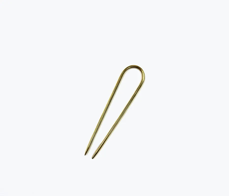 NATALIE BORTON DESIGNS BRASS FRENCH PIN made by Freda Salvador
