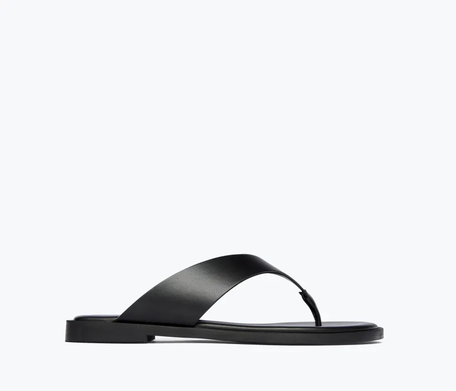 HALLE LEATHER THONG SANDAL made by Freda Salvador