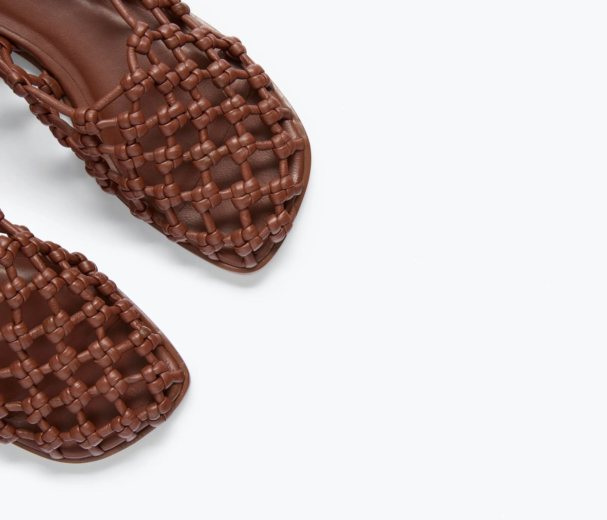 SALLY WOVEN LEATHER FLAT sold by Freda Salvador product image thumbnail 4