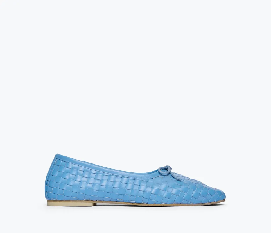 JADA SQUARE TOE BALLET FLAT made by Freda Salvador