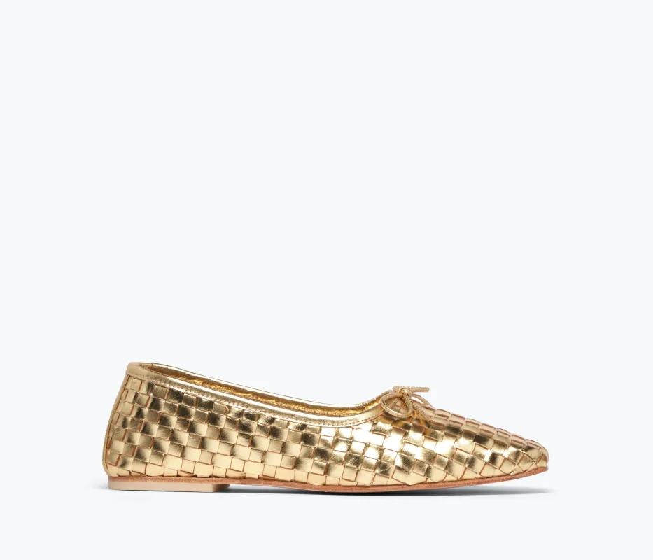 JADA SQUARE TOE BALLET FLAT made by Freda Salvador