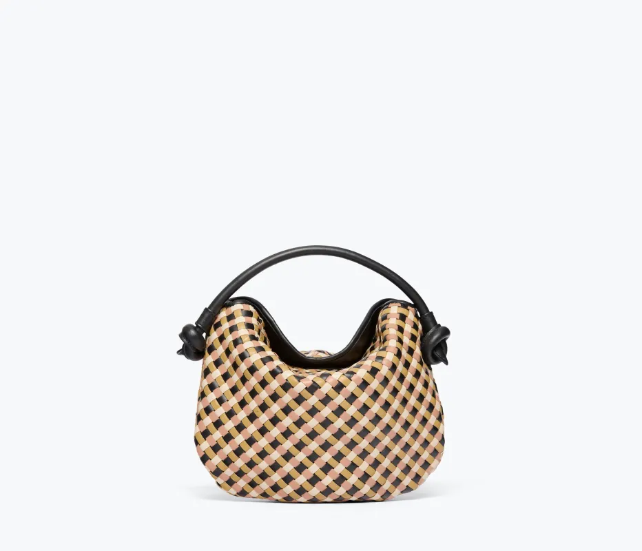 ELIS WOVEN LEATHER HANDBAG made by Freda Salvador