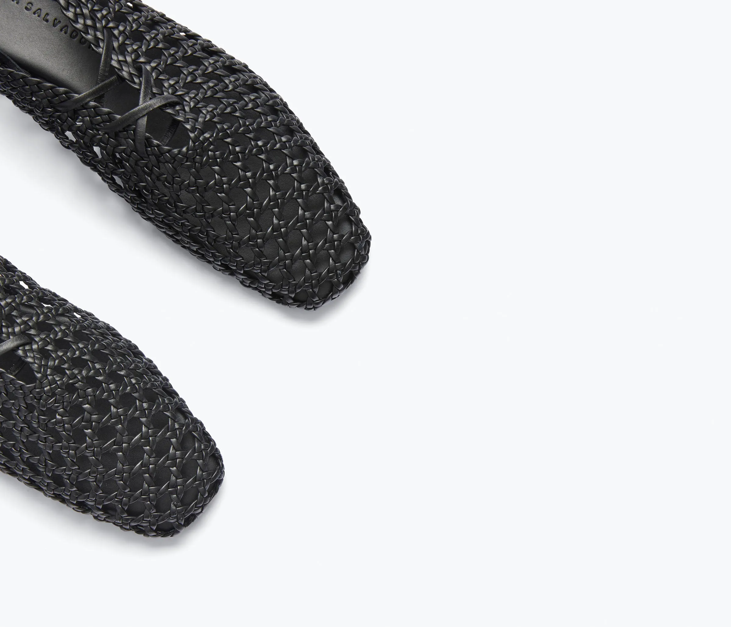 ETTA WOVEN ANKLE LACE-UP FLAT sold by Freda Salvador product image thumbnail 4