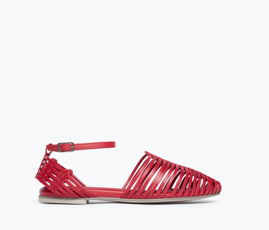 BLAKE CAGED WOVEN FLAT made by Freda Salvador