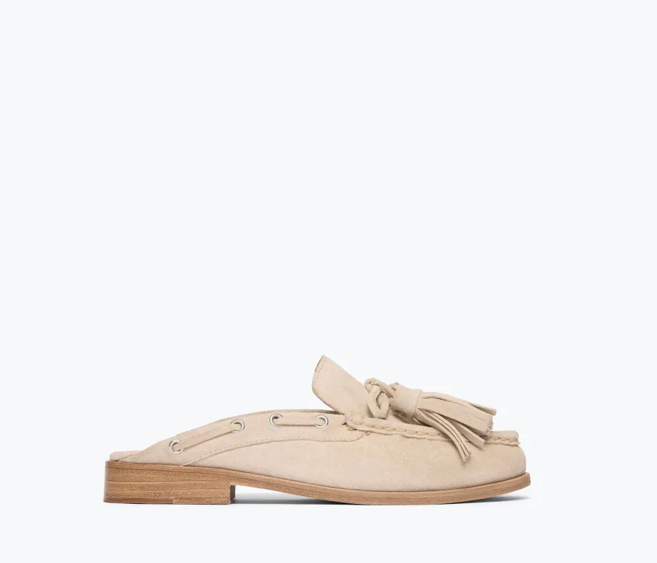 LEON TASSEL PENNY LOAFER MULE made by Freda Salvador