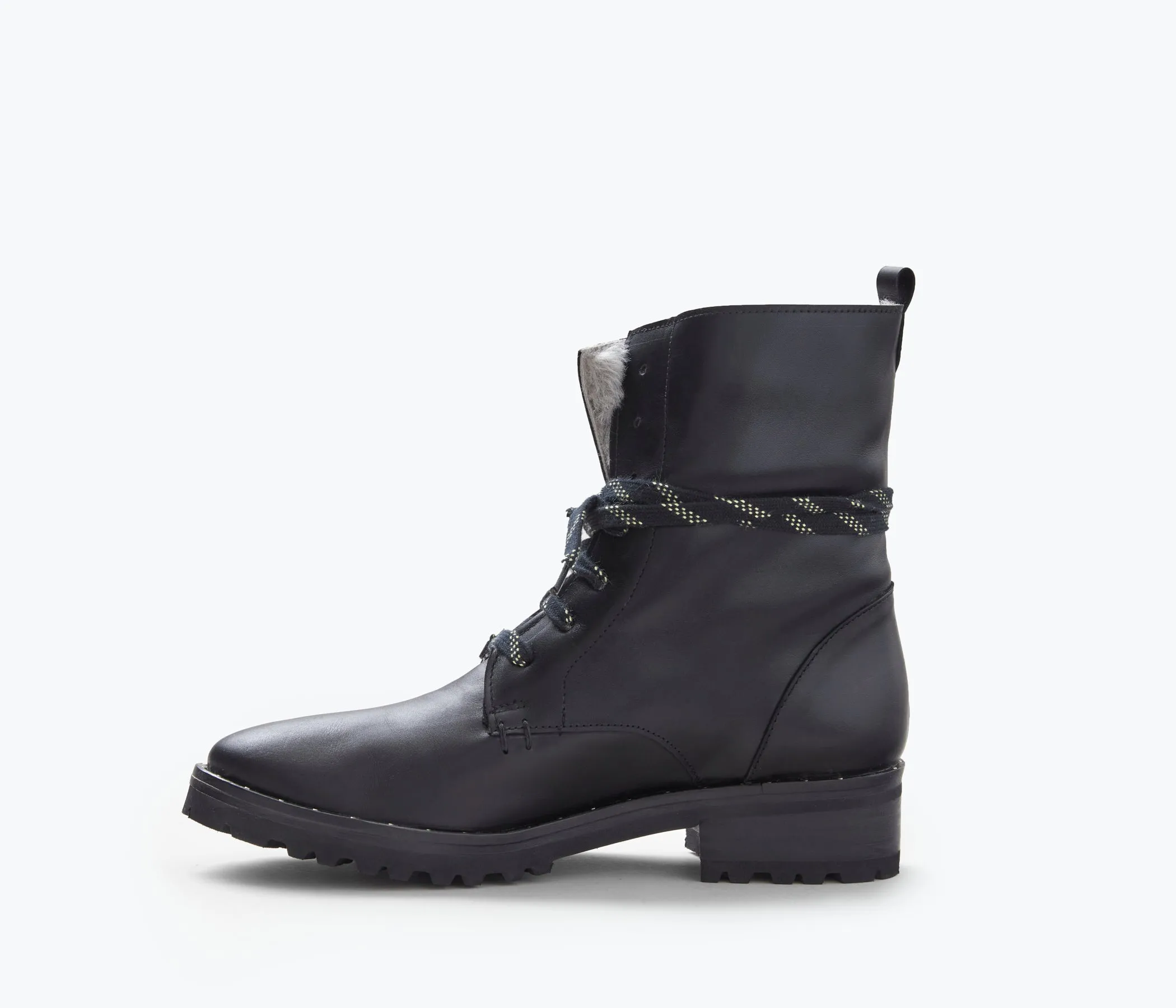 HIKE SHEARLING COMBAT BOOT sold by Freda Salvador product image thumbnail 5