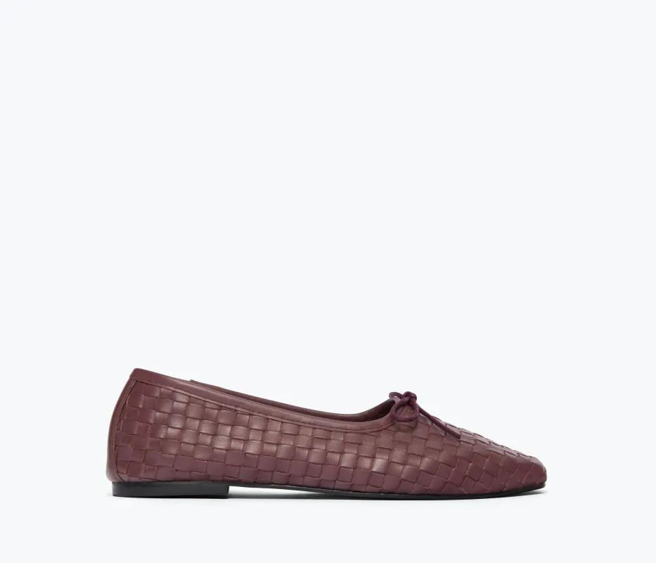 JADA SQUARE TOE BALLET FLAT made by Freda Salvador