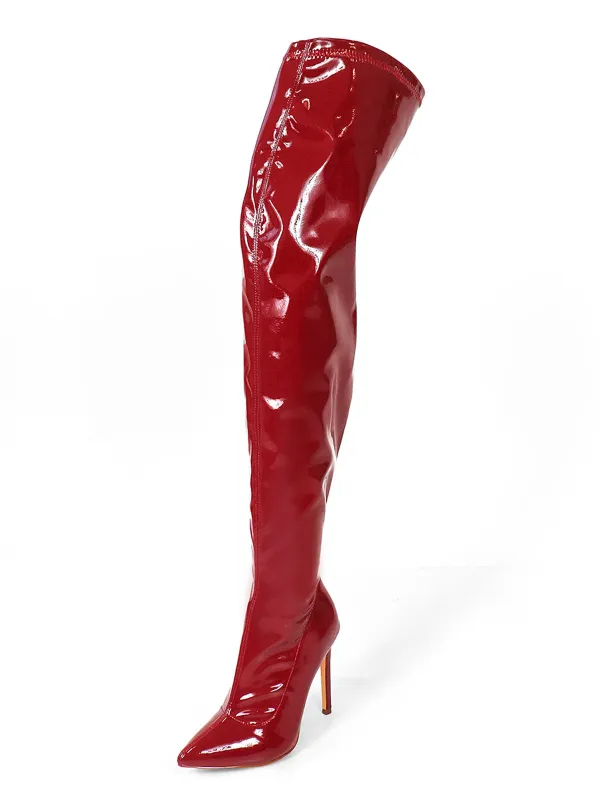 Giseaya Over The Knee Boots sold by Frederick's of Hollywood