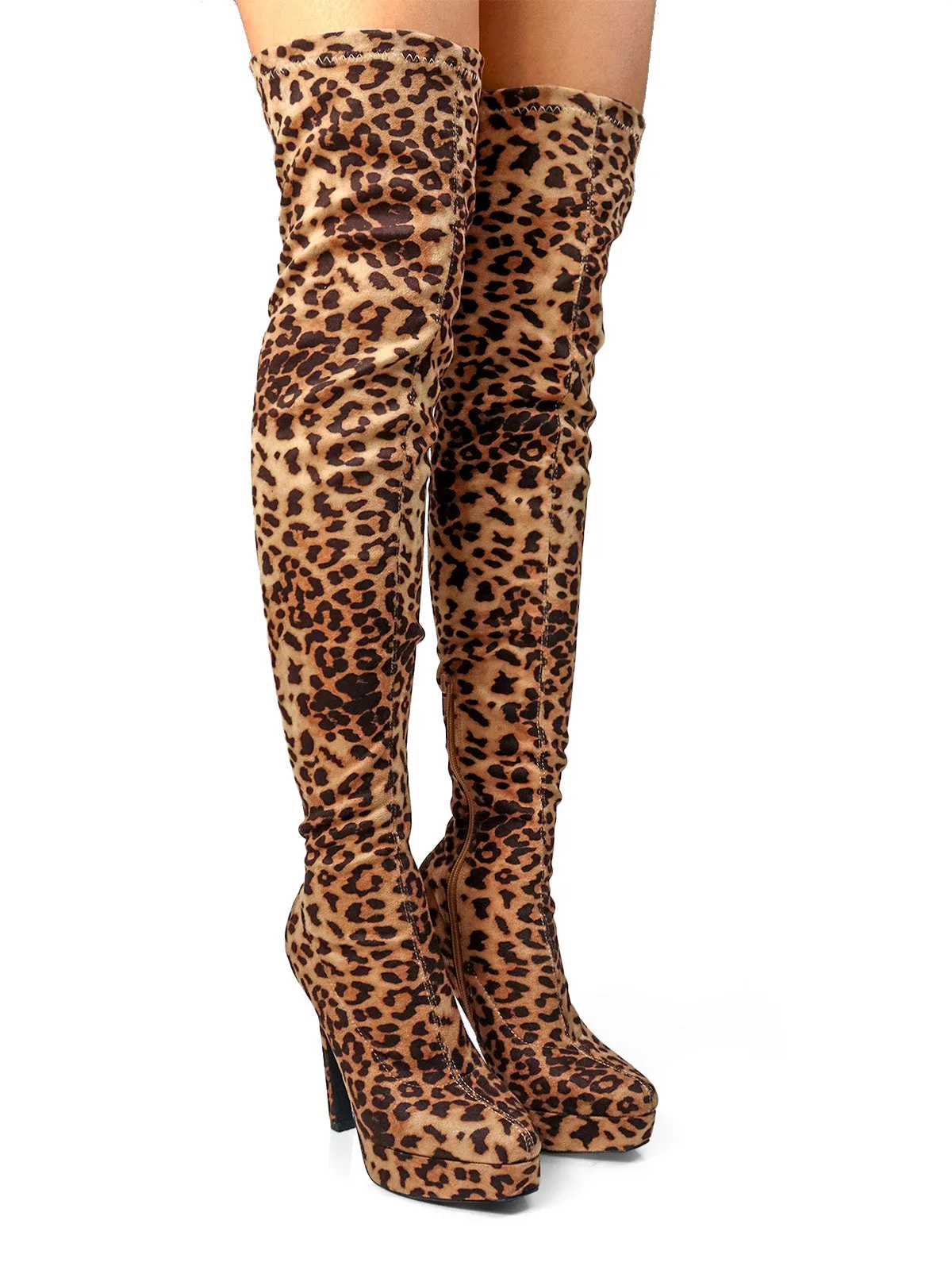 Jadore Stretchy Thigh High Boots sold by Frederick's of Hollywood product image thumbnail 2