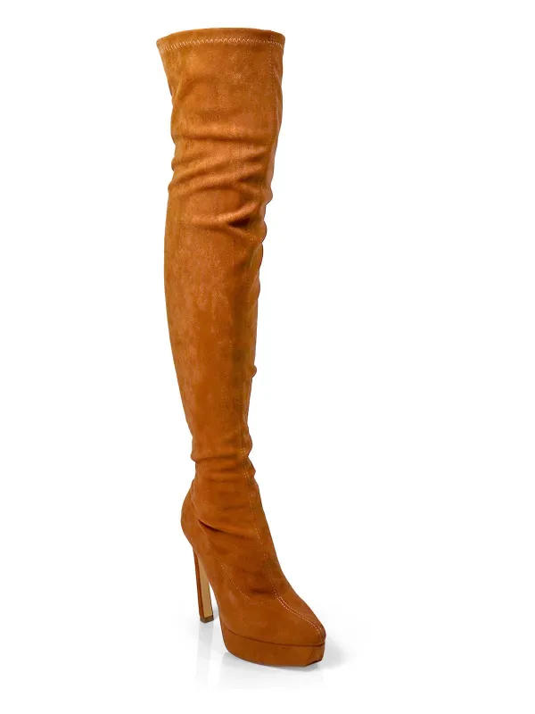 Jadore Stretchy Thigh High Boots sold by Frederick's of Hollywood