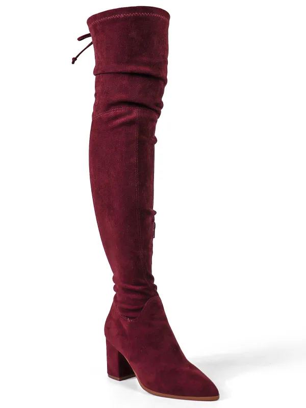 Becky Stretchy Thigh High Boots sold by Frederick's of Hollywood