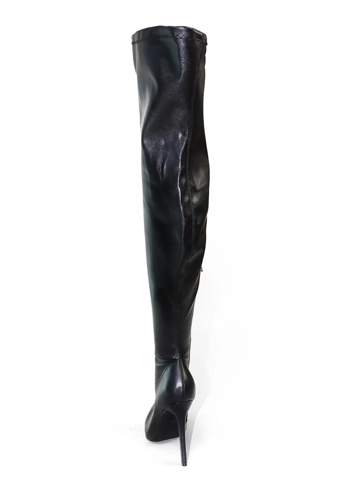 Gisele Stretchy Overknee Heeled Boots sold by Frederick's of Hollywood product image thumbnail 4