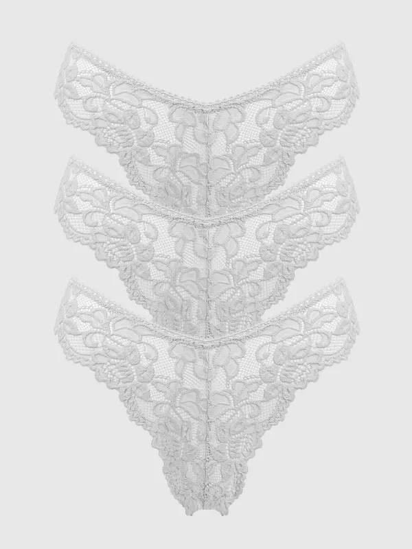 Jessica Lace Tanga 3 Pack sold by Frederick's of Hollywood
