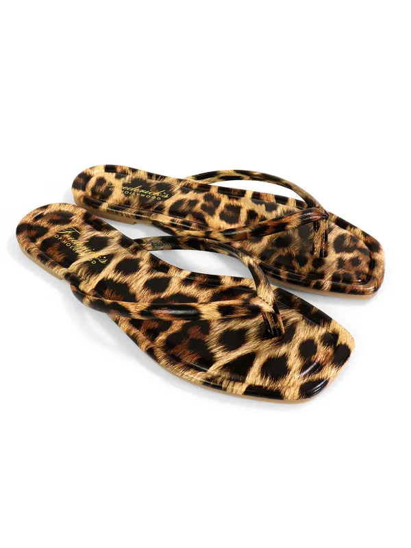 Tallulah Thong Flat Sandal made by Frederick's of Hollywood