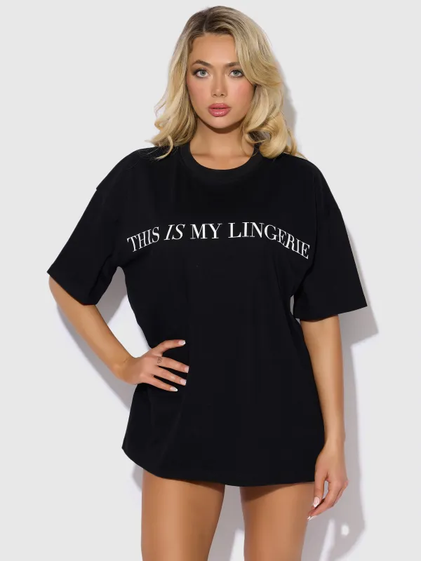 This Is My Lingerie T-Shirt sold by Frederick's of Hollywood