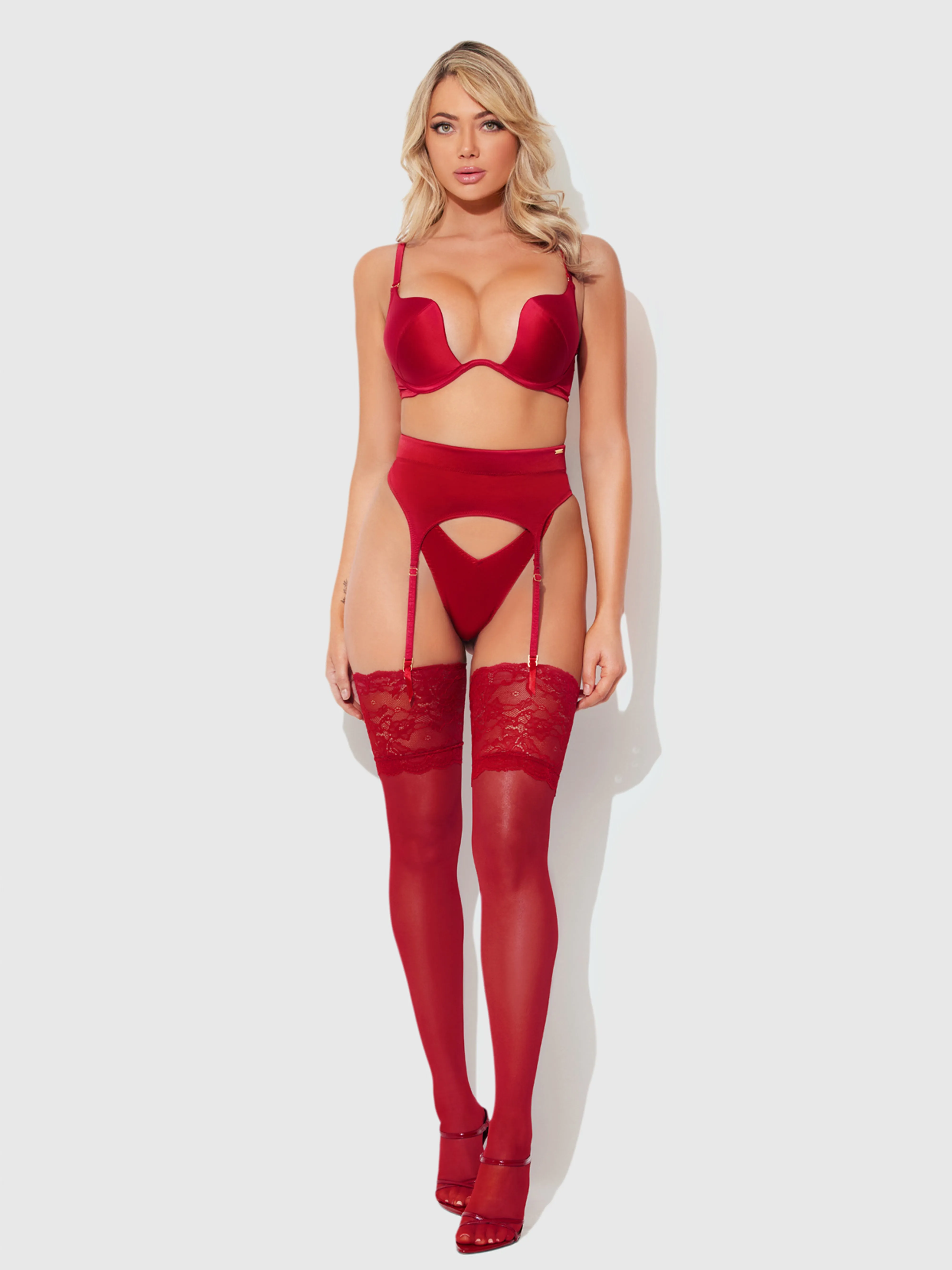 Petra Satin Garter sold by Frederick's of Hollywood product image thumbnail 4