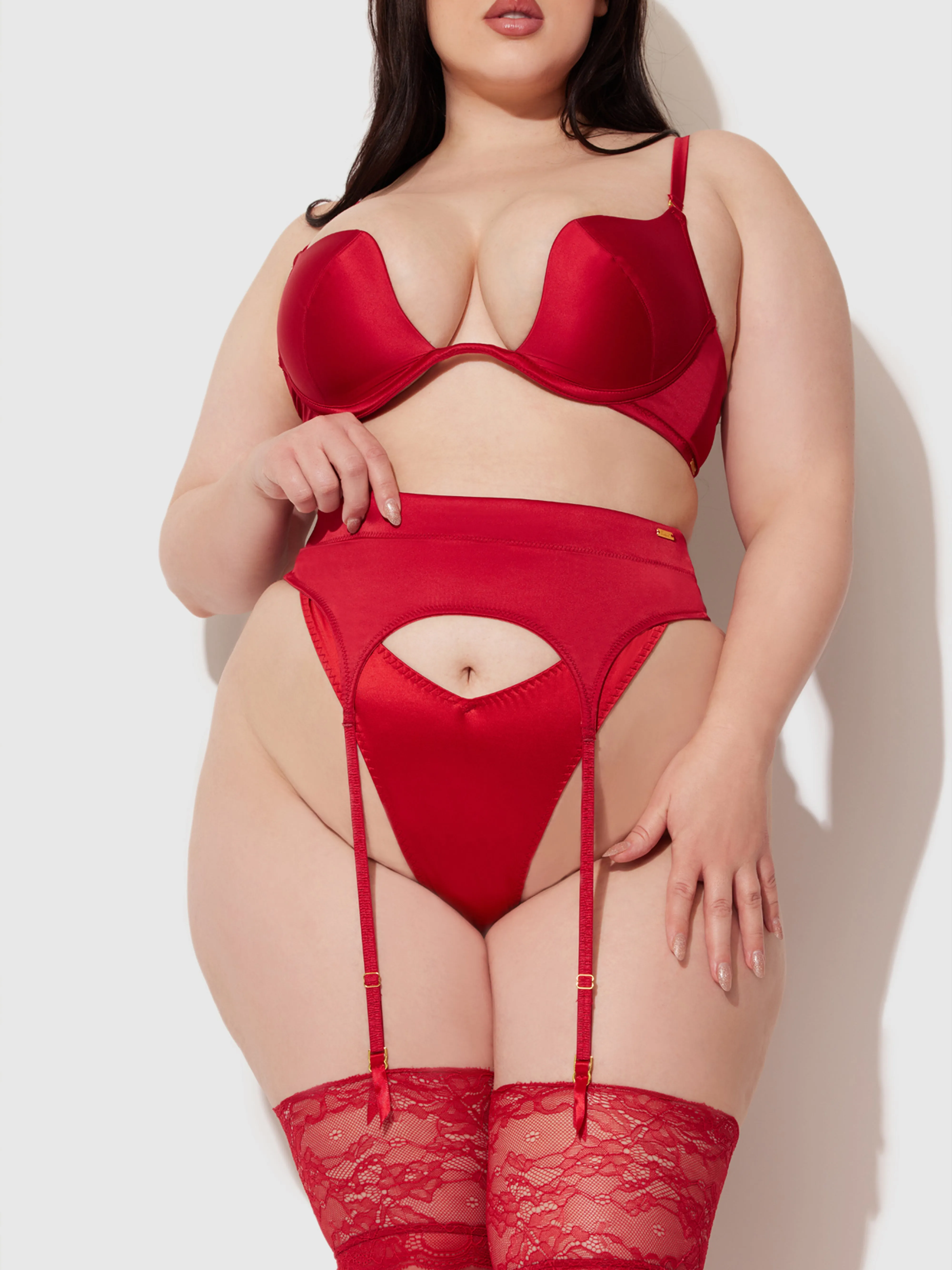 Petra Satin Garter sold by Frederick's of Hollywood product image thumbnail 5