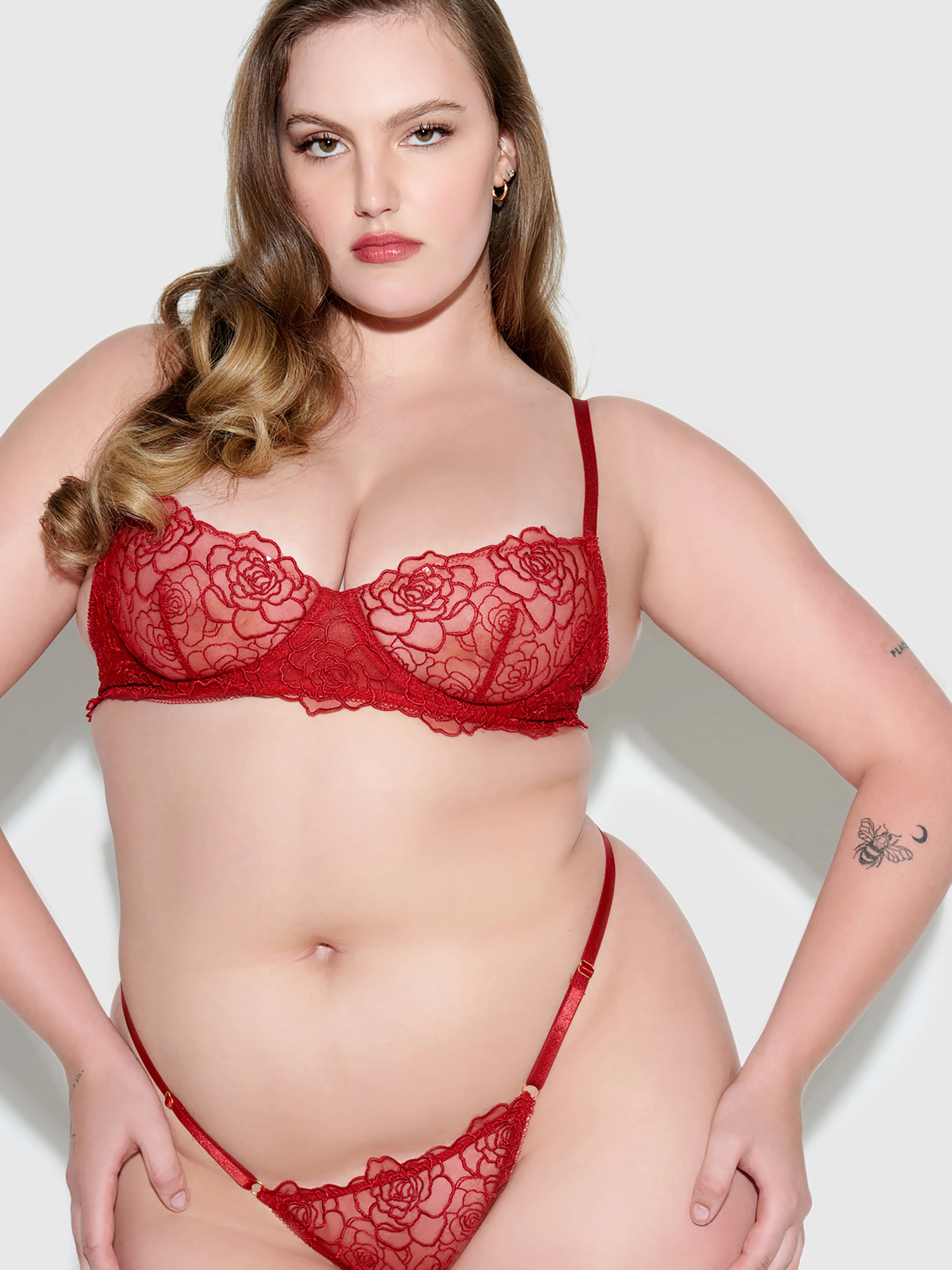 Melrose Embroidered Unlined Bra sold by Frederick's of Hollywood product image thumbnail 2