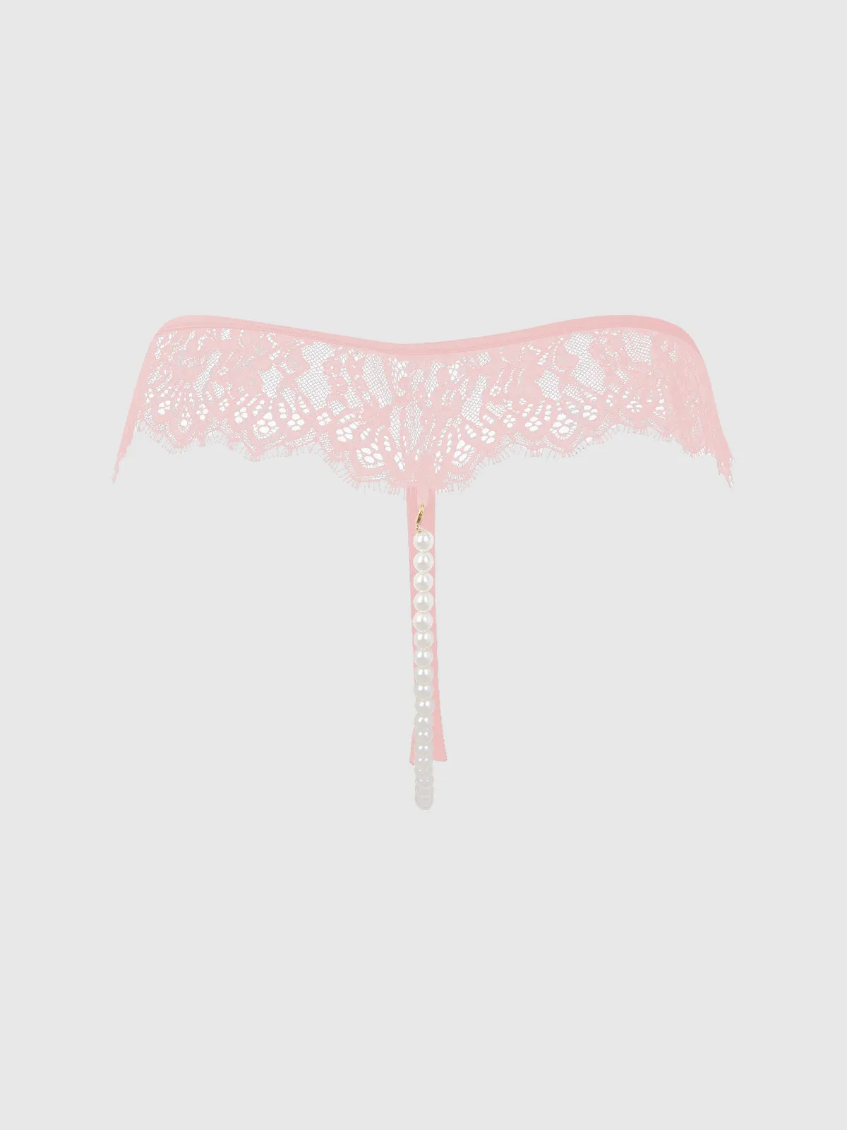 Rosalind Lace & Pearl Open Thong sold by Frederick's of Hollywood product image thumbnail 5