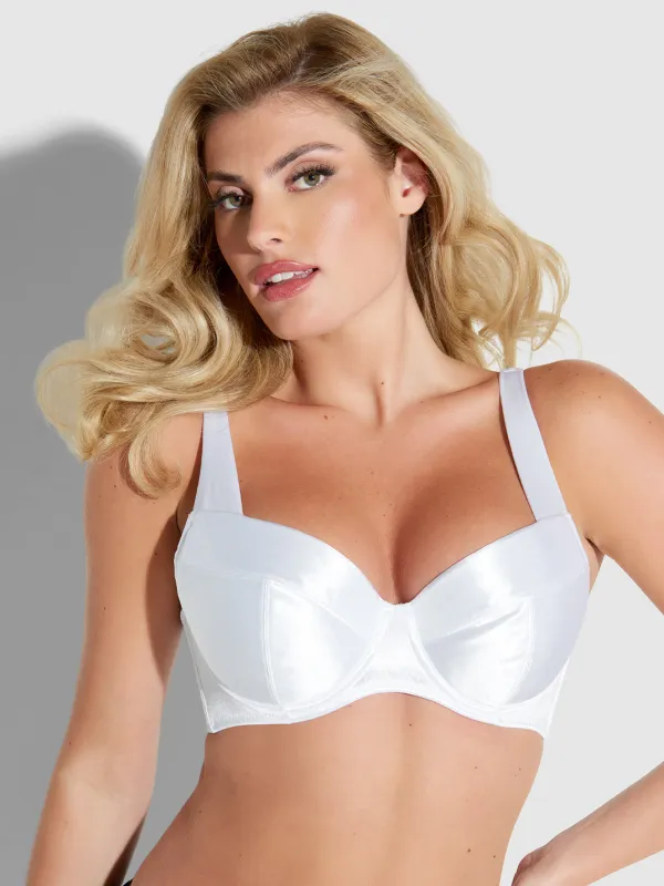 Va Va Voom Satin Full Figure Push Up Bra made by Frederick's of Hollywood