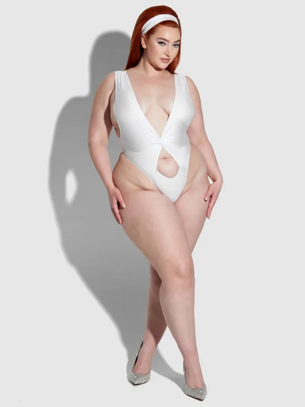 Amala Draped Swim One Piece sold by Frederick's of Hollywood