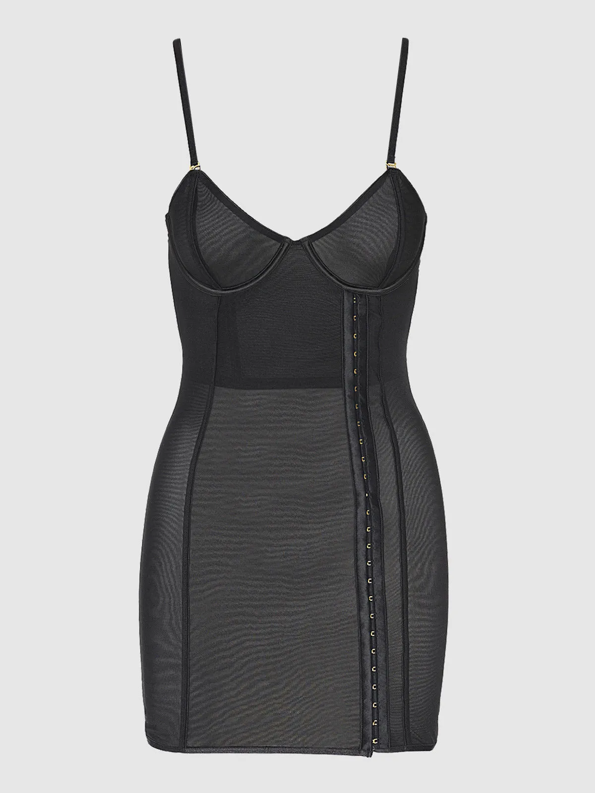 Alanza Ultra Fine Mesh Hook & Eye Chemise sold by Frederick's of Hollywood product image thumbnail 5