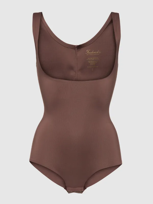Hollywood Shape Sculpting Open Bust Bodysuit sold by Frederick's of Hollywood