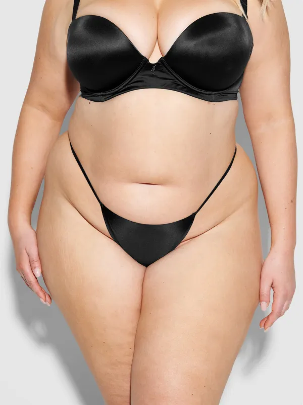 Lexi Liquid Satin G-String made by Frederick's of Hollywood