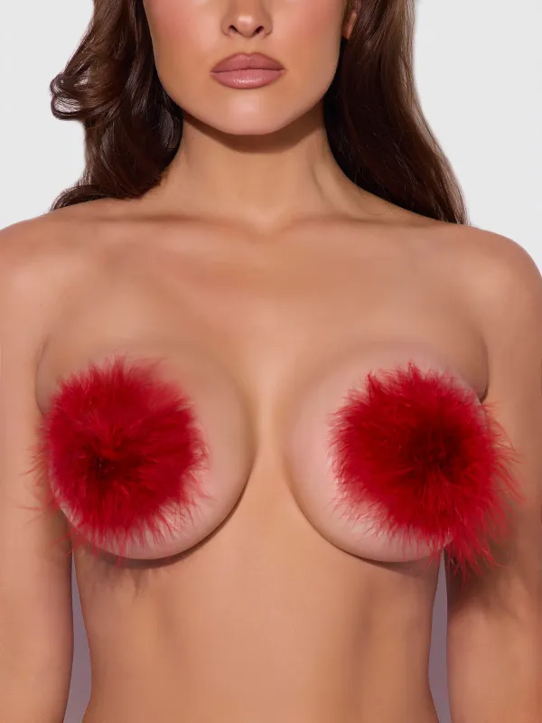 Round Feather Pasties sold by Frederick's of Hollywood