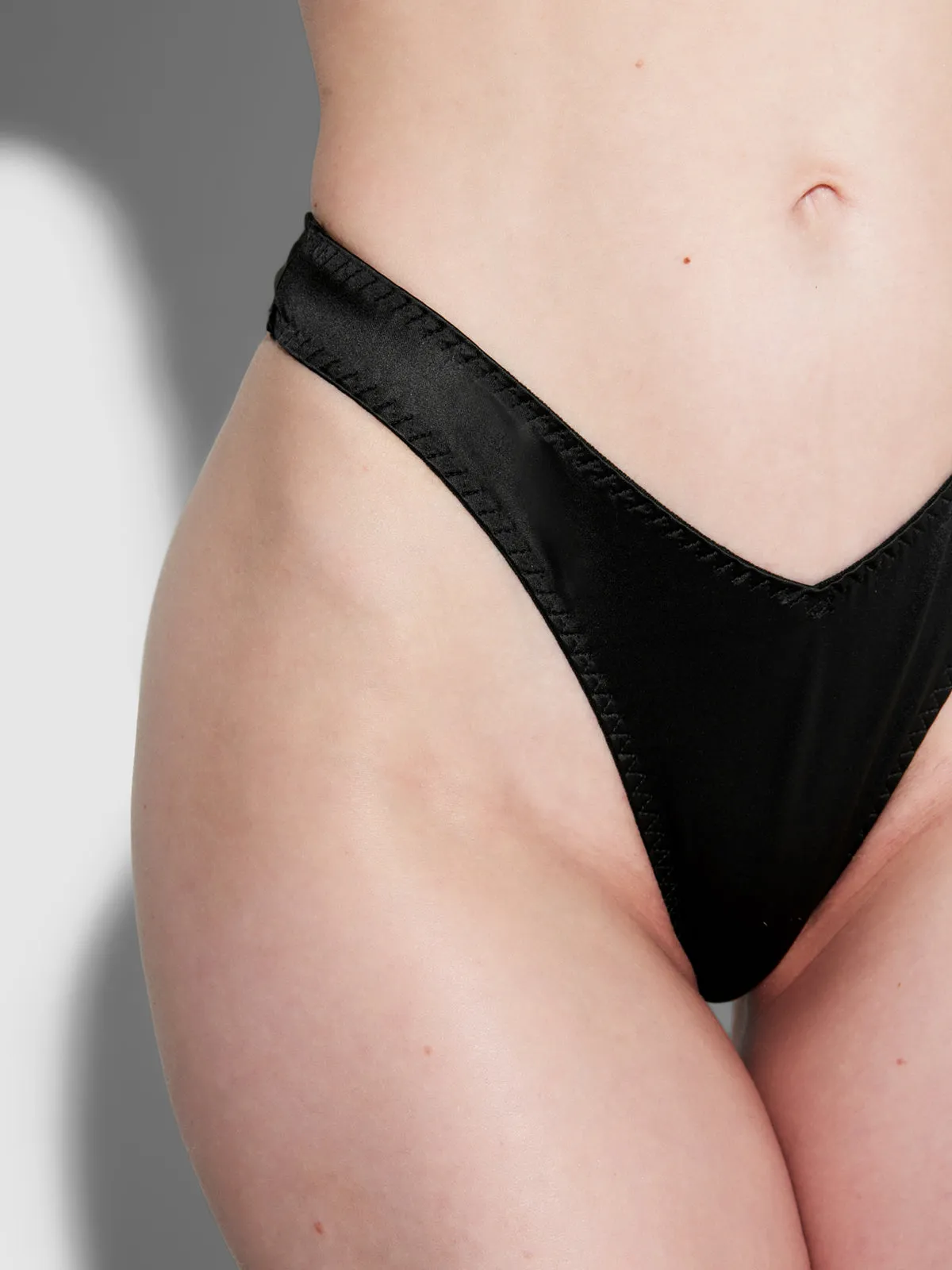 Rising Star Liquid Satin Tanga 3 Pack sold by Frederick's of Hollywood product image thumbnail 4