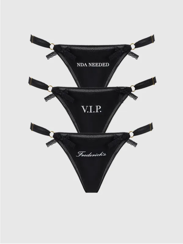 Frederick's Statement Cotton G-String 3 Pack made by Frederick's of Hollywood