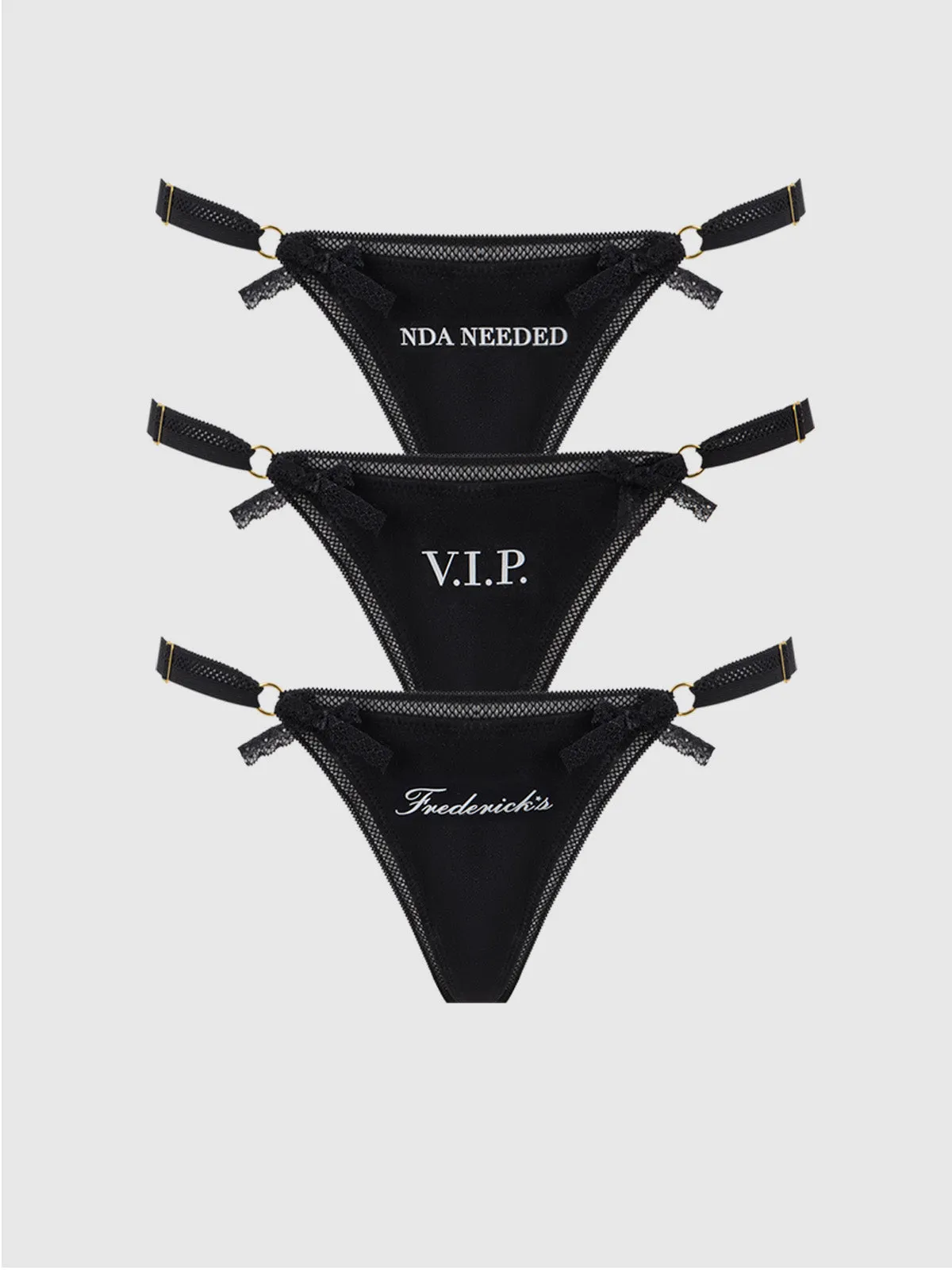 Frederick's Statement Cotton G-String 3 Pack sold by Frederick's of Hollywood